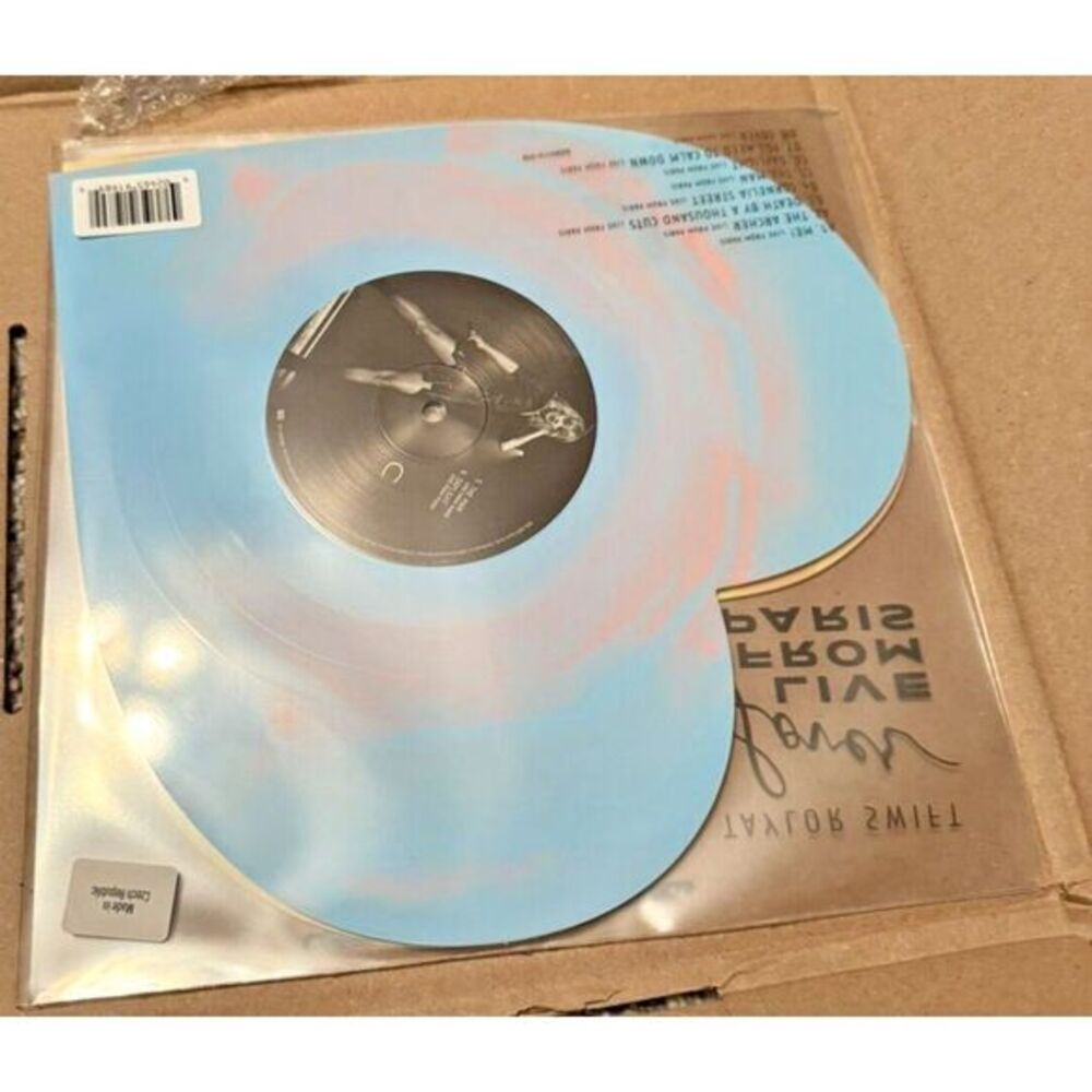 Taylor Swift LOVER (Live From Paris) Heart Shaped Vinyl Record LP‎ - Picture 2 of 2